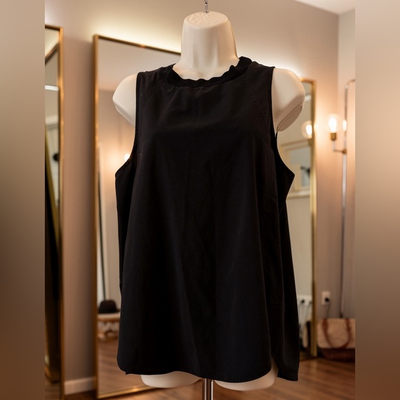 Athleta Tops - Athleta Black Breezy Tank Sleeveless Athleisure Top Medium